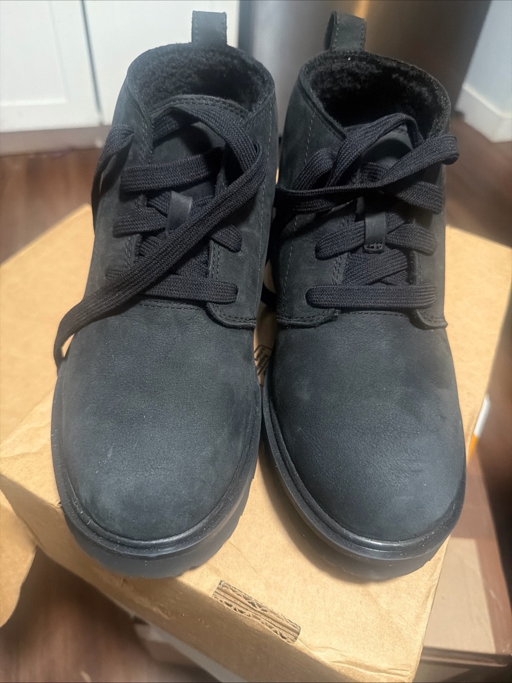 Timberland Womens Rowan Way WARM LINED CHUKKA BOOT Soft Black Premium Suede Sz 9